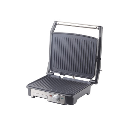 Panini Grill 2200W, opening 90º and 180º. THULOS TH-GP203