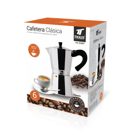 Cafetera Clásica de inducción 6, 9 y 12 tazas THULOS TH-CC  Inicio TH-CC