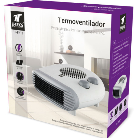 Aquecedor com ventilador portátil, 2 configurações de aquecimento, ...