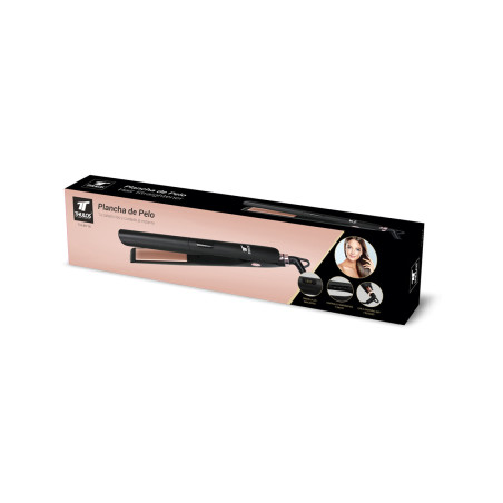 Alisador de cabelo com display LED, revestimento cerâmico THULOS TH...