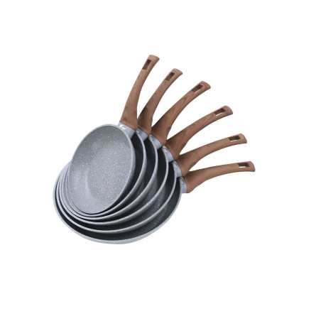 Sartén Revestimiento Antiadherente Efecto Piedra Ø20, Ø22, Ø24, Ø 26, Ø28, Ø30 cm.THULOS TH-FRP MARBLE II SERIE Thulos Inicio...