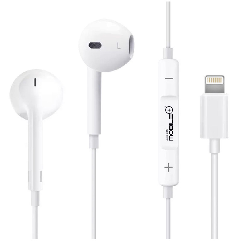  Auscultadores estéreo Lightning, cabo de 1,2 m, microfone incorpo...
