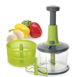 3 in 1: Vegetable chopper and manual mixer. THULOS TH-KA007