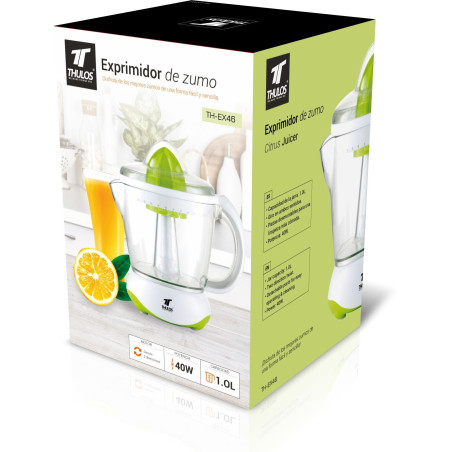 Electric juicer 1.0L. Rotates in both directions. Power: 40W.