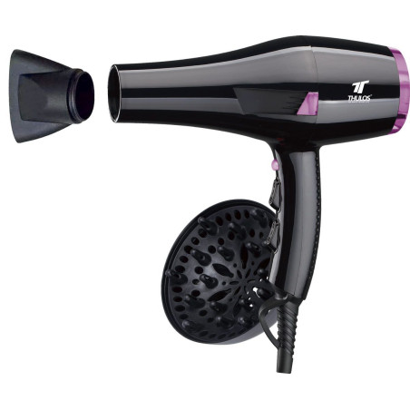 Secador de cabelo, 2000W, 2 velocidades e 3 regulações de temperatu...
