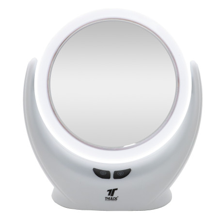 Espejo maquillaje con luz led y ventilador. THULOS TH-BY19