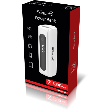 Power bank 5000 mAh. MOBILE+ MB-PB104