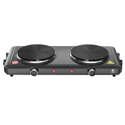 Portable Electric Hot Plate, 2 Burners (1000W+1000W). THULOS TH-CE1582