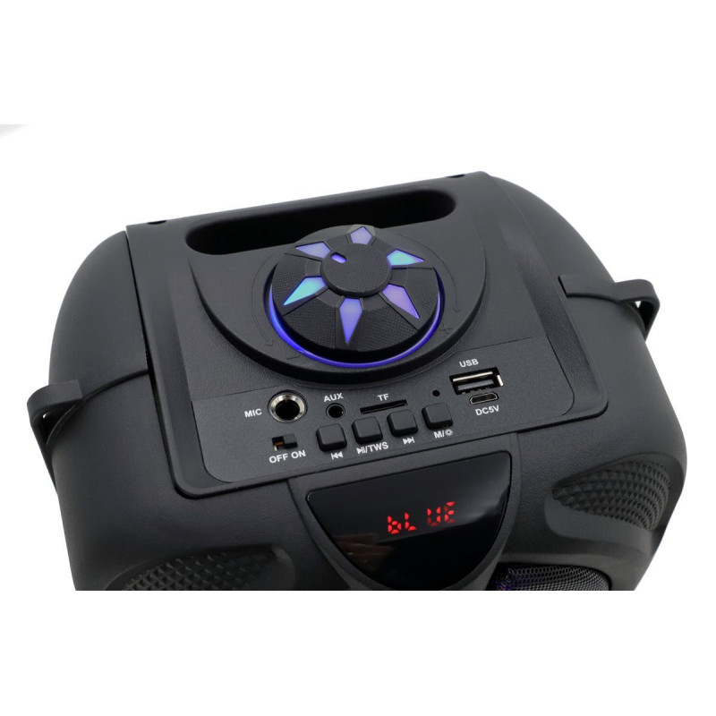 Alto-falante portátil TWS Wireless, luzes LED, potência: 5W. GO-ROC...