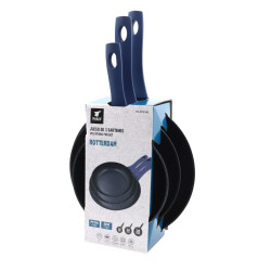 Conjunto de 3 frigideiras Ø20, Ø24 e Ø28 cm. Adequado para todos os...