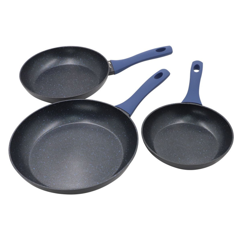 Conjunto de 3 frigideiras Ø20, Ø24 e Ø28 cm. Adequado para todos os...