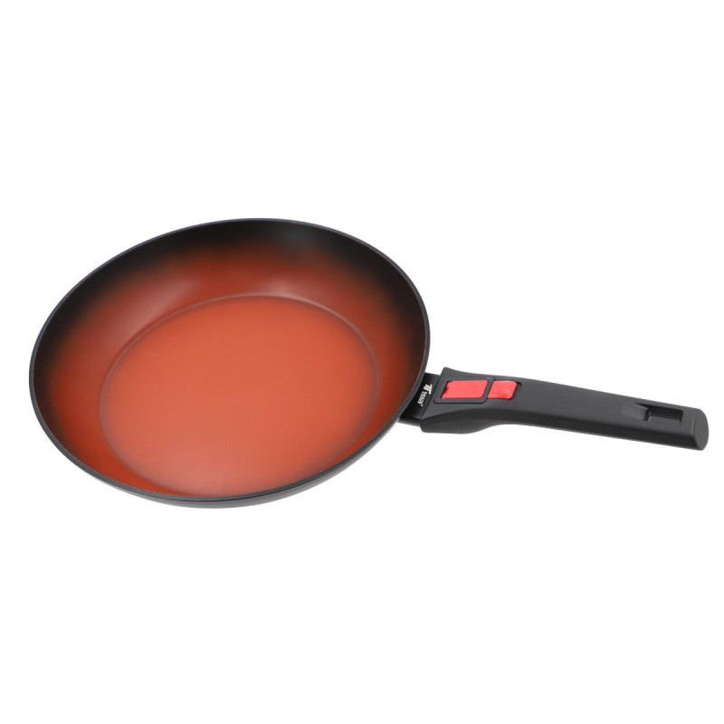 Juego de 3 sartenes (Ø20/Ø24/Ø28 CM) + 2 mangos desmontables. THULOS TH-FPS341 Thulos Inicio TH-FPS341