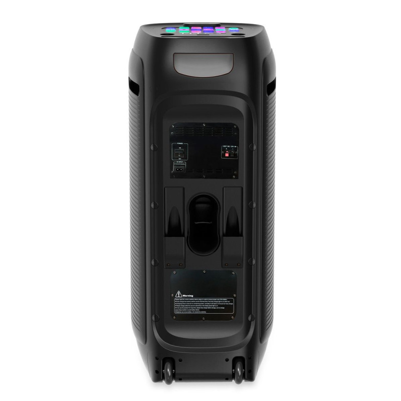 Altavoz torre Karaoke TWS, incluye 2 micrófonos inalámbricos, mando a distancia, entrada para guitarra, 200W. GO-ROCK GR-716 ...