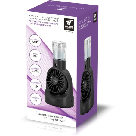 Mini Ventilador Portátil com Nebulizador. THULOS KOOL BREEZE TH-MFN-02