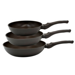 Juego de 3 sartenes de aluminio, tamaños: Ø20, Ø24, Ø28 cm. THULOS TH-FPS36 PORTO Thulos Inicio TH-FPS36 PORTO
