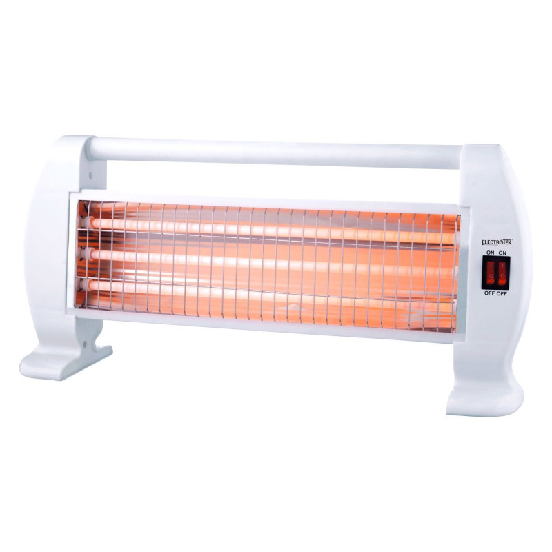 Quartz heater, 3 temperature settings, safety system in case of tip...