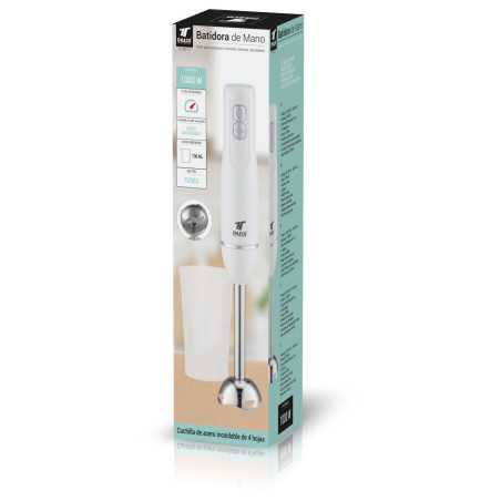 Batidora de mano 1000W, 2 velocidades + función TURBO. Incluye vaso medidor de 700 ml. THULOS TH-BM712 Thulos Inicio TH-BM712