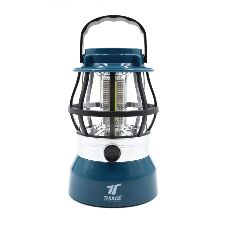 Lanterna de campismo com carregamento USB ou solar. THULOS TH-OA4004