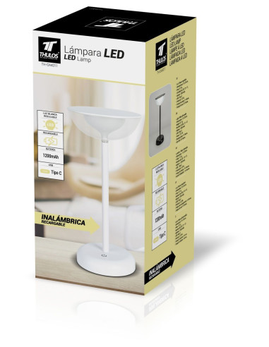 Lâmpada LED sem fios, bateria recarregável 1200 mAh, 12 Leds. THULO...