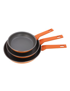 Conjunto de 3 frigideiras de alumínio, tamanhos: Ø20, Ø24, Ø28 cm. ... 2