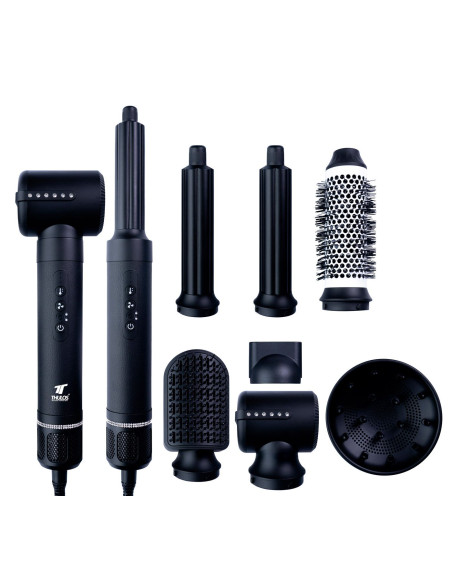 Secador de pelo 7 en 1. Potente motor de 110.000 RPM, 1400W. THULOS TH-BY25 Thulos Inicio TH-BY25