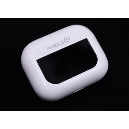 Wireless stereo headphones v.5.3, touch screen, white. MOBILE+ MB-E...