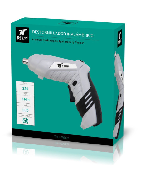 Cordless Screwdriver. Includes accessories. THULOS TH-HW022
