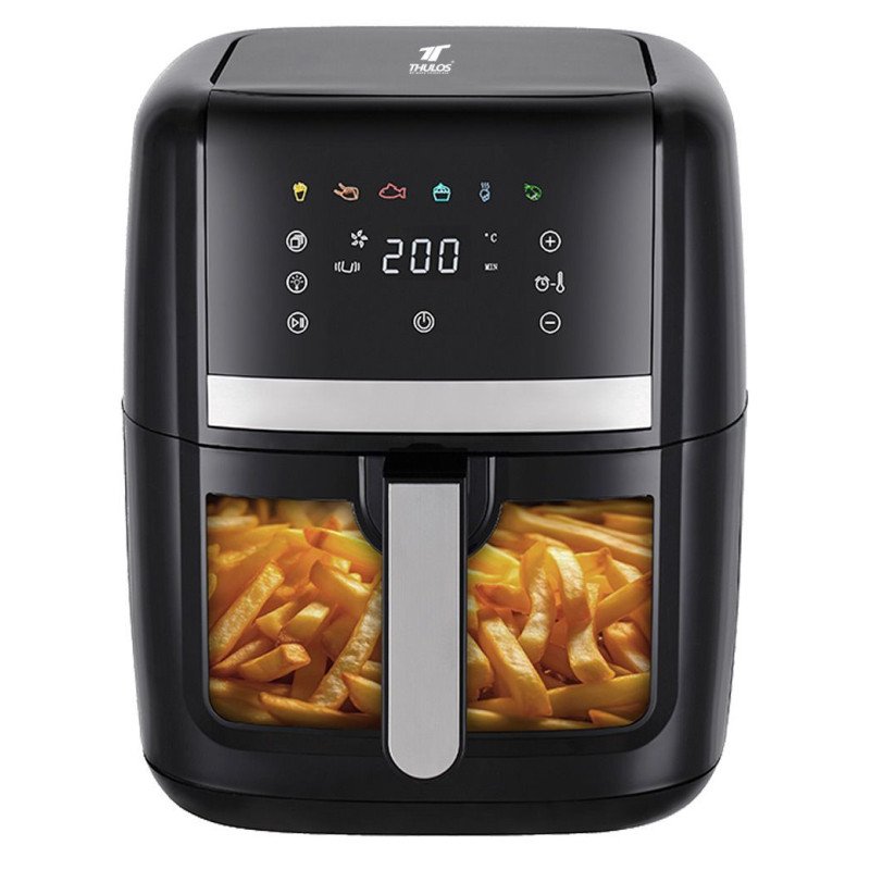 Fritadeira de ar quente 8 litros, 6 programas predefinidos, 1700W. ...
