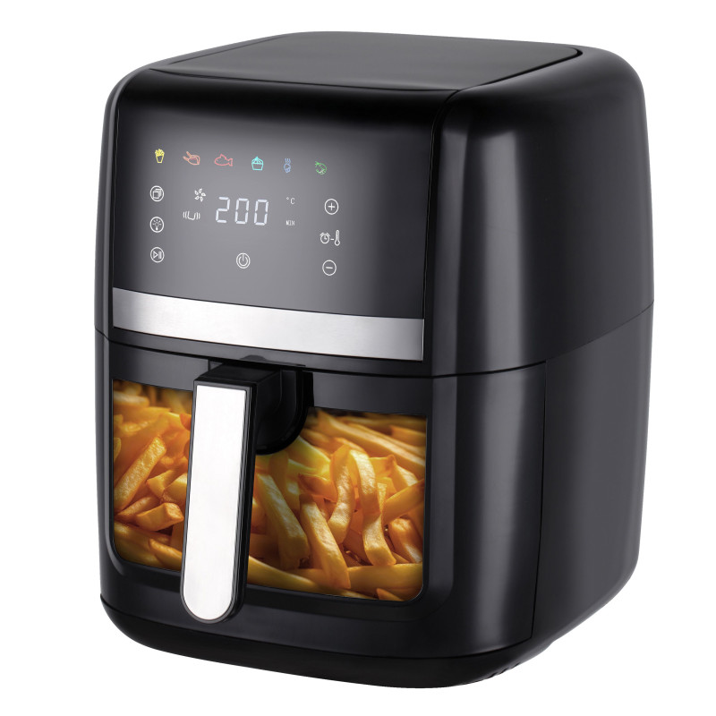 8-Liter Air Fryer, 6 Predefined Programs, 1700W. THULOS TH-F8081