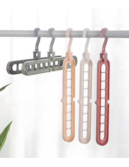 Multipurpose hanger, pack of 5 colorful units. THULOS TH-HW026