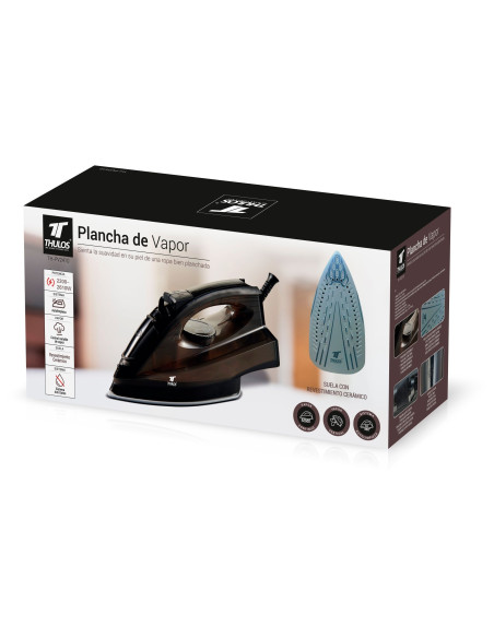 Plancha de vapor 2400W, suela cerámica. THULOS TH-PV2410 Thulos Inicio TH-PV2410