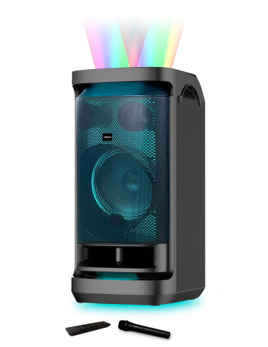 TWS Karaoke Tower Speaker, 200W RMS, includes remote control and wi...