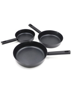 Set de 3 sartenes de doble vertido, Ø20, Ø24 Y Ø28. THULOS TH-FPS348 2