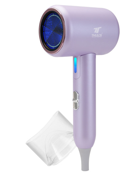 Secador de pelo, tecnología iónica, 1800W, mango plegable ideal para viajes Thulos Inicio TH-HD1810