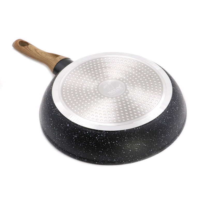 Juego de 3 sartenes de aluminio forjado: Ø20, Ø24 Y Ø28 CM. Aptas para todo tipo de cocinas. Thulos Inicio TH-FPS350