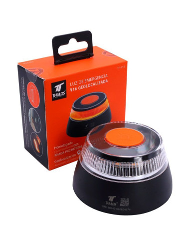 TH-V16 - Luz de emergencia con geolocalización, conectada con la DGT, homologada. THULOS TH-V16 - Thulos
