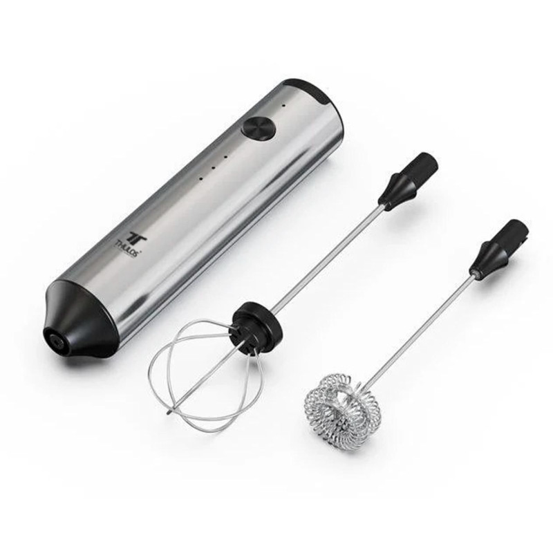 Espumador de leite com acessório batedor. THULOS TH-EMF756