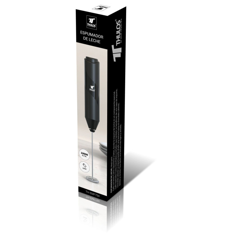 Espumador de leche, 10000 RPM, funcionamiento a pilas. THULOS TH-EMF754 Thulos Inicio TH-EMF754