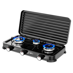 Portable Gas Stove, 3 Burners, Compact, Lightweight, and Easy to Us... 2