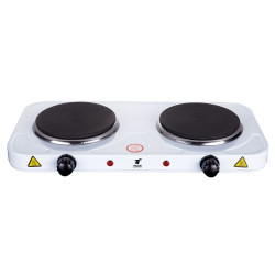 Portable electric cooker, 2 burners, 5 temperature settings. THULOS...