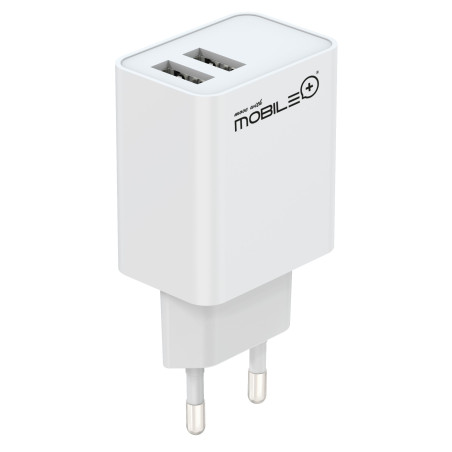 2-port USB-A charger, 3.1A. MOBILE+ MB-1055