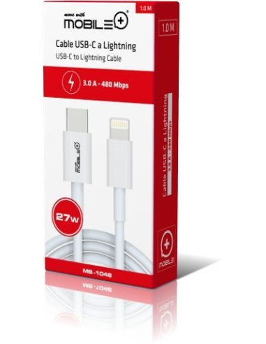 USB-C to Lightning Cable, 27 W. MOBILE+ MB-1048