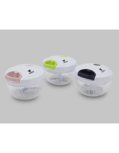 Mini manual chopper with 3 blades, easy to use and clean. THULOS TH...