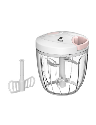 Mini chopper and manual mixer, with double blade. THULOS TH-KA002