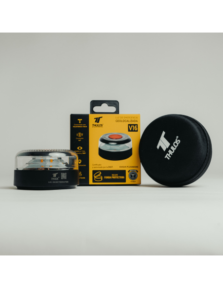 Duo Pack 2× Connected V16 Beacon IoT with Geolocation. DGT Certifie...