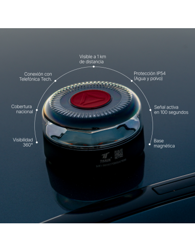 Duo Pack 2× Connected V16 Beacon IoT with Geolocation. DGT Certifie...