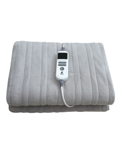 Electric Heated Blanket 160 × 130 cm, 130W. Coral fleece in grey. T...