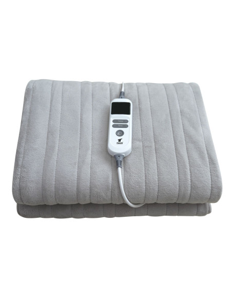 Manta Elétrica 160 × 130 cm, 130W. Polar coral cinzento. THULOS TH-...