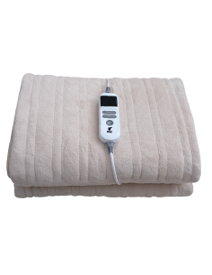 Calientacamas Eléctrico 200 × 150 cm., 150W. Polar coral en color crema. THULOS TH-EB407 Thulos Inicio TH-EB407