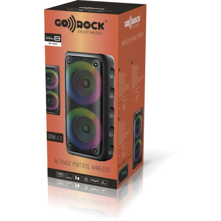 Altifalante wireless 20W x 2 Bluetooth 5.3 GO-ROCK GR-806
